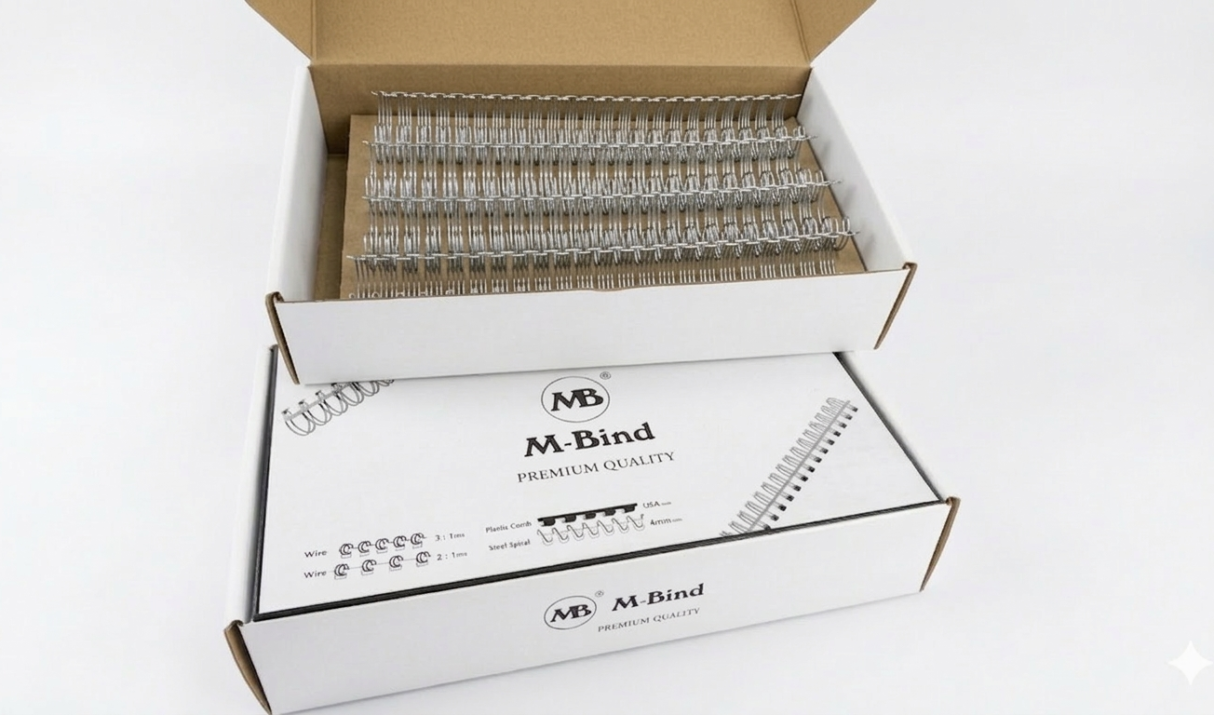 [Pitch 2:1] Double Ring Wire O (A4) – 1-1/4″ (32mm) – Silver