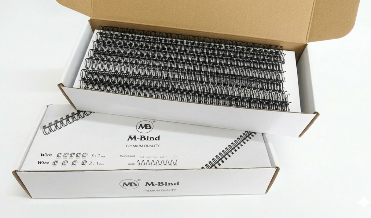 [Pitch 2:1] Double Ring Wire O (A4) – 5/16″ (8mm) – Black