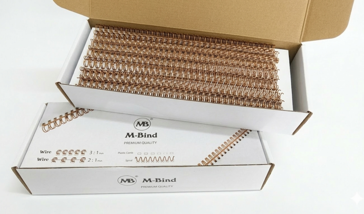 [Pitch 3:1] Double Ring Wire O (A4) – 5/16″ (8mm) – Bronze