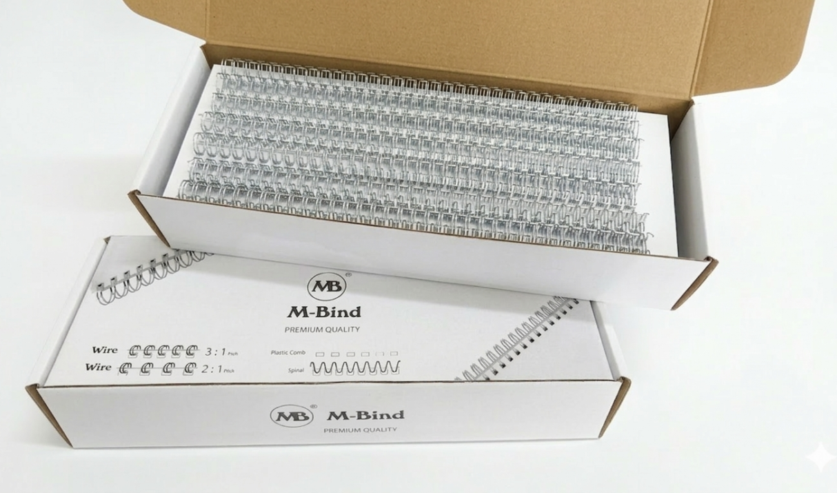 [Pitch 2:1] Double Ring Wire O (A4) – 5/16″ (8mm) – Silver