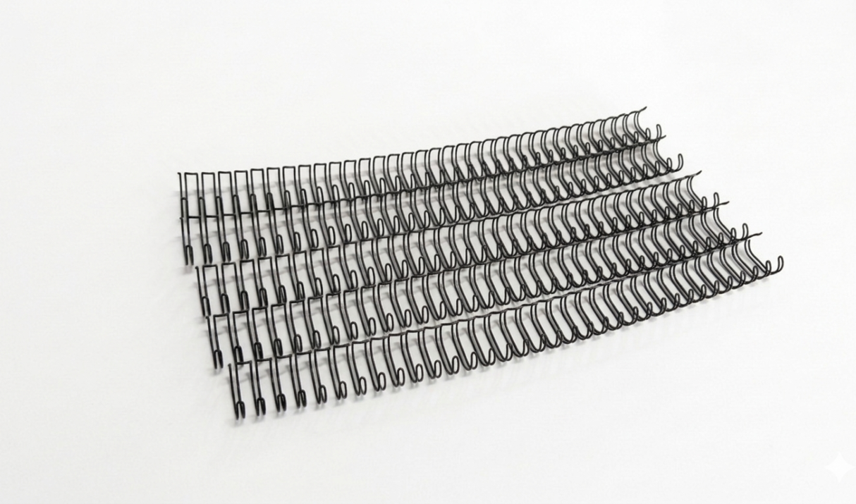 [Pitch 3:1] Double Ring Wire O (Pre-Cut) – 5/8″ (16mm) – Black