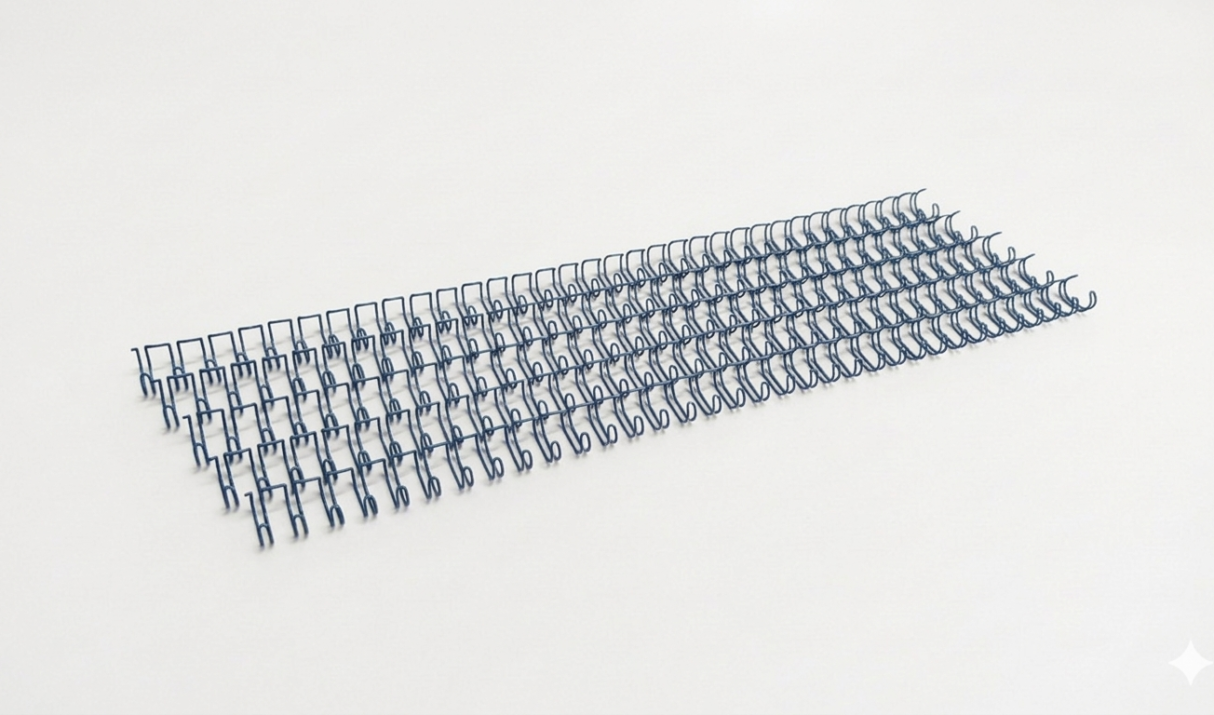 [Pitch 3:1] Double Ring Wire O (Pre-Cut) – 5/16″ (8mm) – Blue