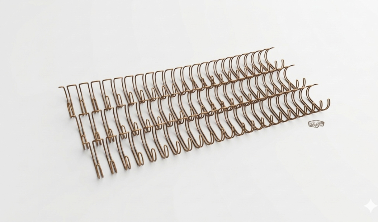 [Pitch 2:1] Double Ring Wire O (Pre-Cut) – 7/8″ (22mm) – Bronze
