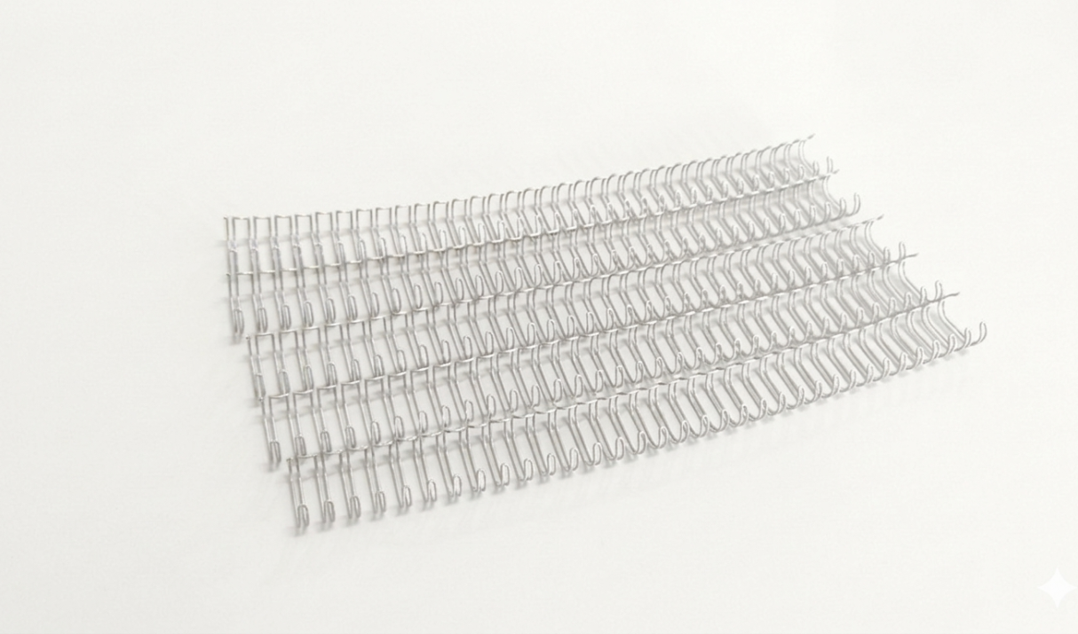 [Pitch 3:1] Double Ring Wire O (Pre-Cut) – 5/8″ (16mm) – Silver