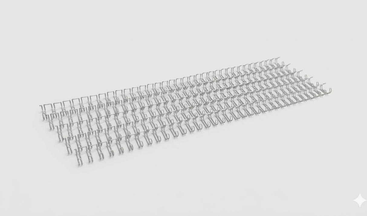 [Pitch 3:1] Double Ring Wire O (Pre-Cut) – 5/16″ (8mm) – Silver
