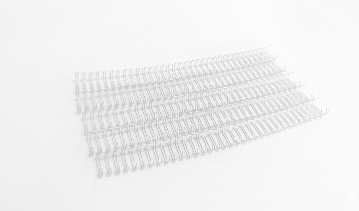 [Pitch 3:1] Double Ring Wire O (Pre-Cut) – 5/8″ (16mm) – White